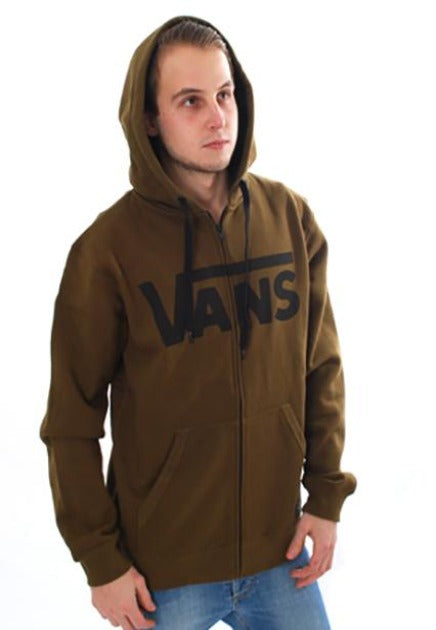 Vans - Classic Zip Hoodie-Cafe/Black