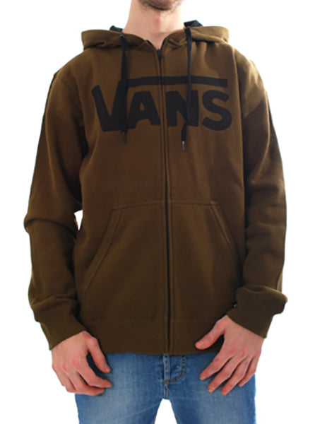 Vans - Classic Zip Hoodie-Cafe/Black