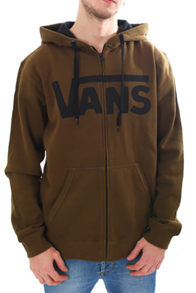 Vans - Classic Zip Hoodie-Cafe/Black