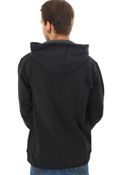 Vans - Classic Zip Hoodie-Black Heather Gravel